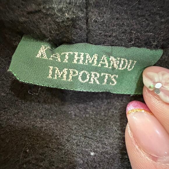 VTG Kathmandu Imports Boho Fairy Grunge Artsy Patchwork Zip Jacket Tunic Dress L - Picture 7 of 16